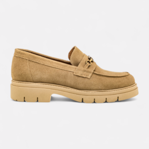 Free Monday - Mocassins Femme en cuir beige
